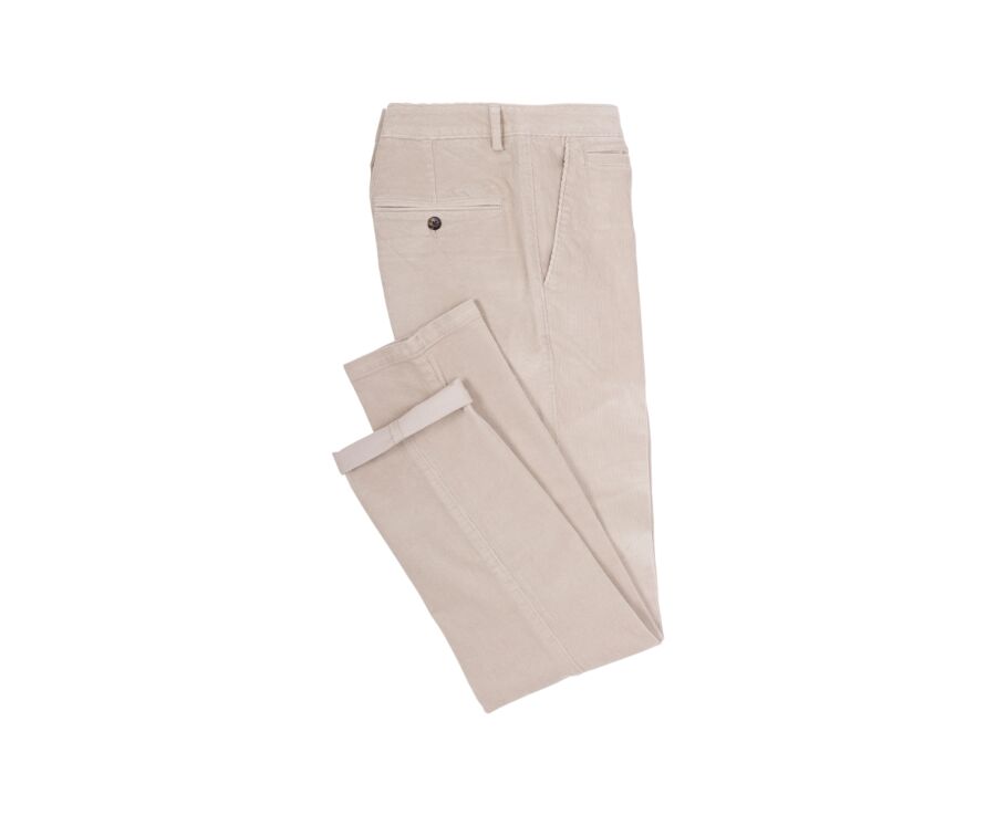 Unbleached Men's corduroy chinos - NORMAN