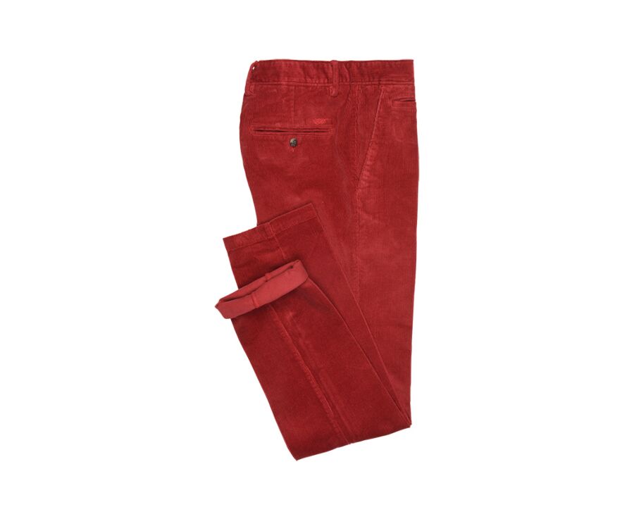 Dark Red Men's corduroy trousers - NORMAN