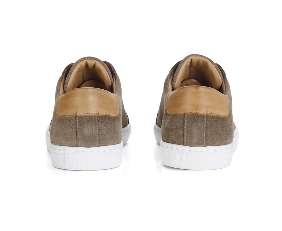 Men’s leather sneakers – Khaki suede - INGLEWOOD