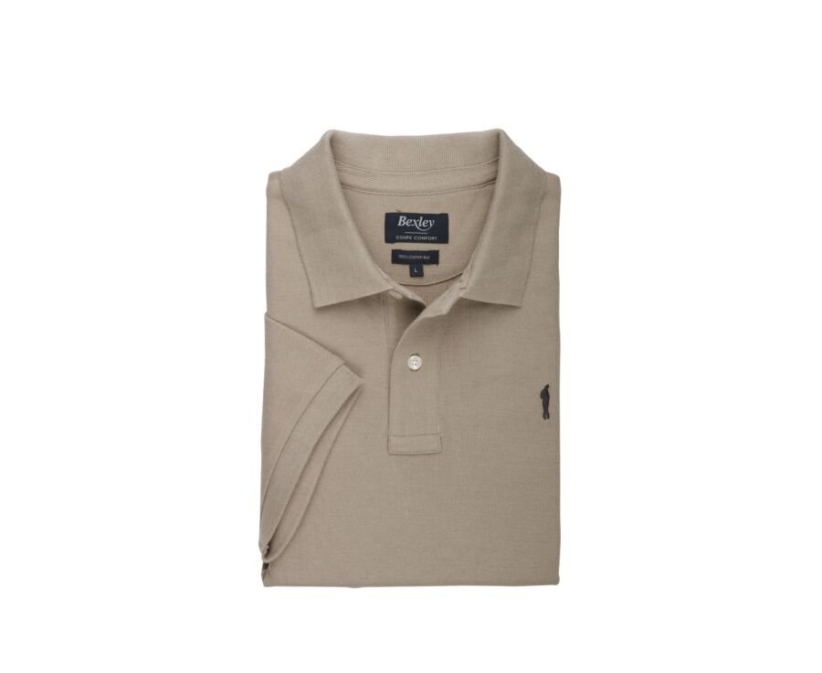 Beige Men's polo shirt - GARETH