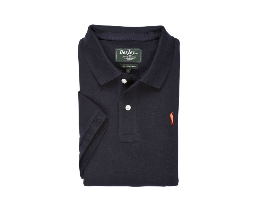 Navy Men's polo shirt - GARETH