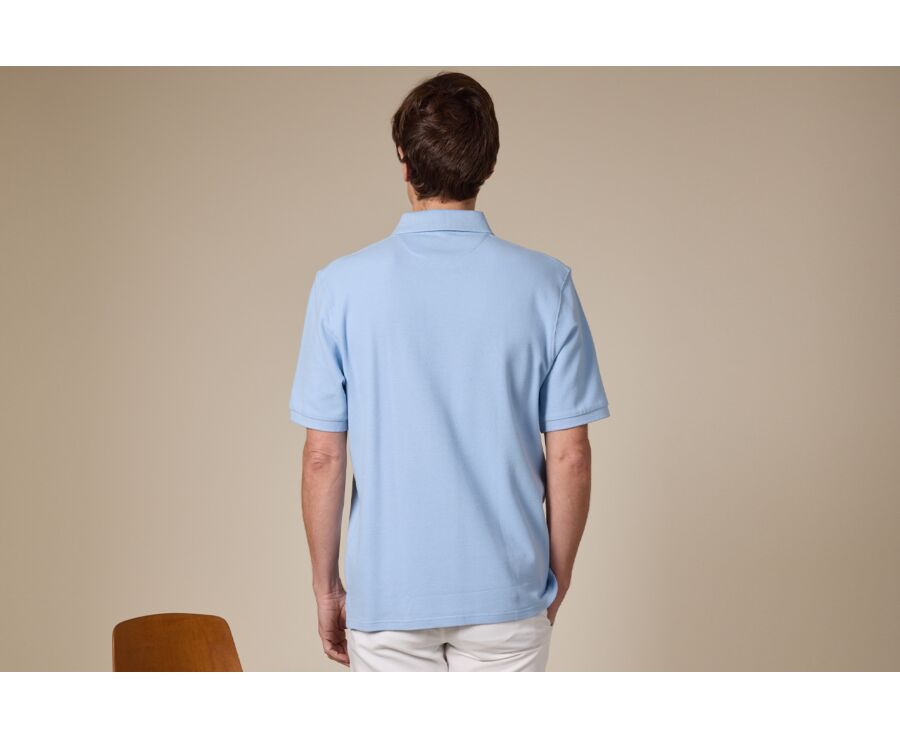 Light Blue Men's polo shirt - GARETH