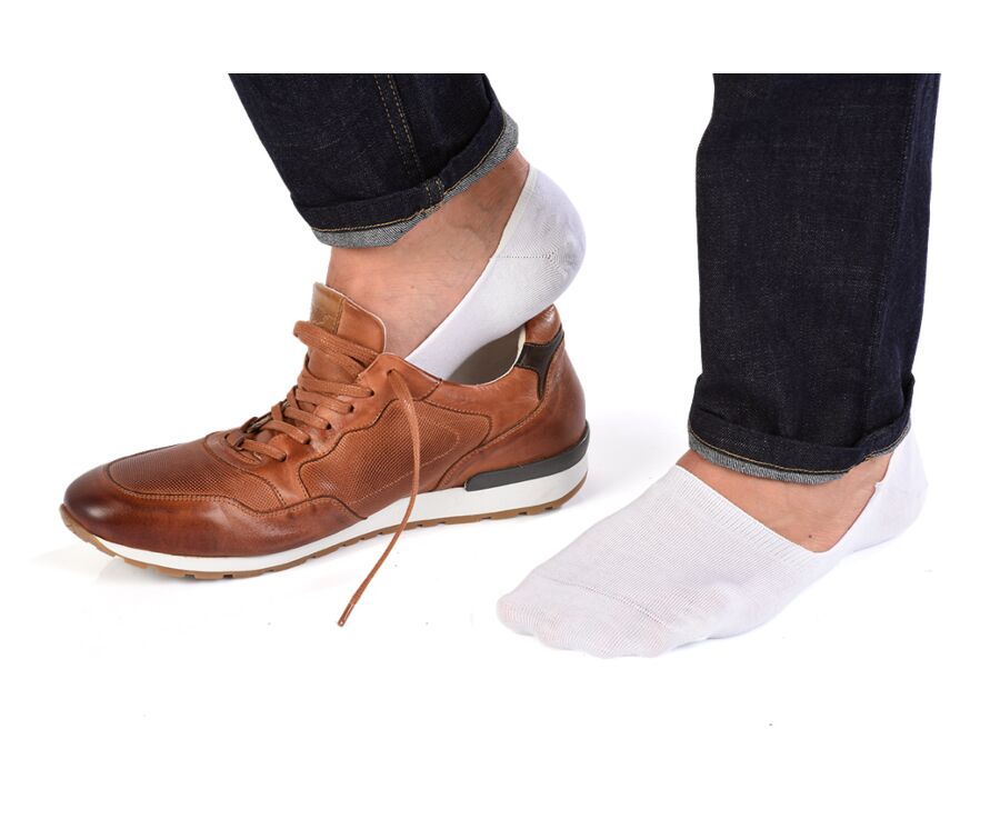 White Invisible Socks for Men