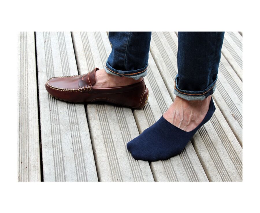 Navy Invisible Socks for Men