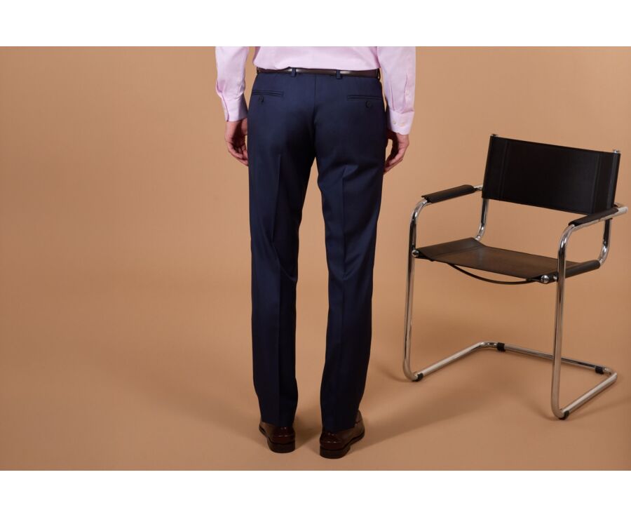 Men's Prussian Blue Suit Trousers - LAZARE