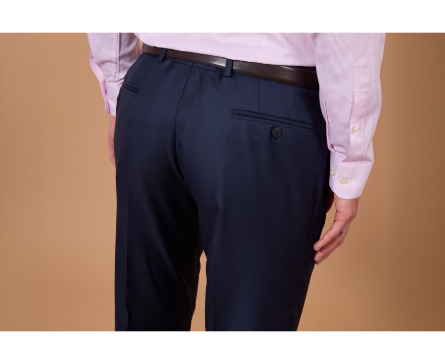 Men's Prussian Blue Suit Trousers - LAZARE