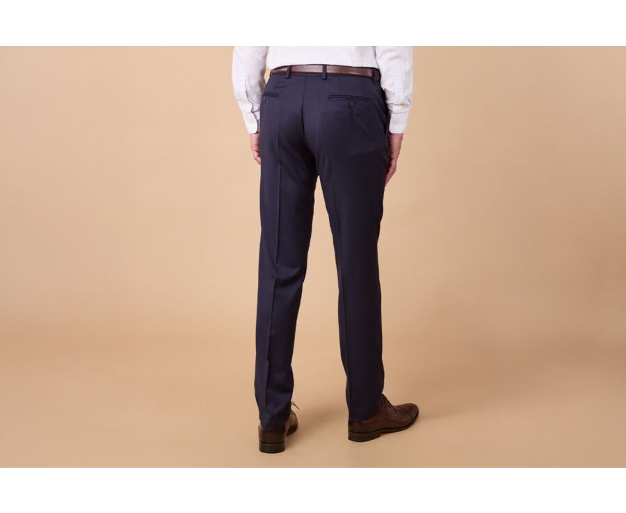 Men's Suit Trousers - Navy Blue  - LAZARE