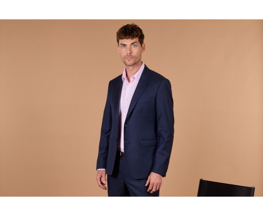 Men's Prussian Blue Suit Jacket - LAZARE
