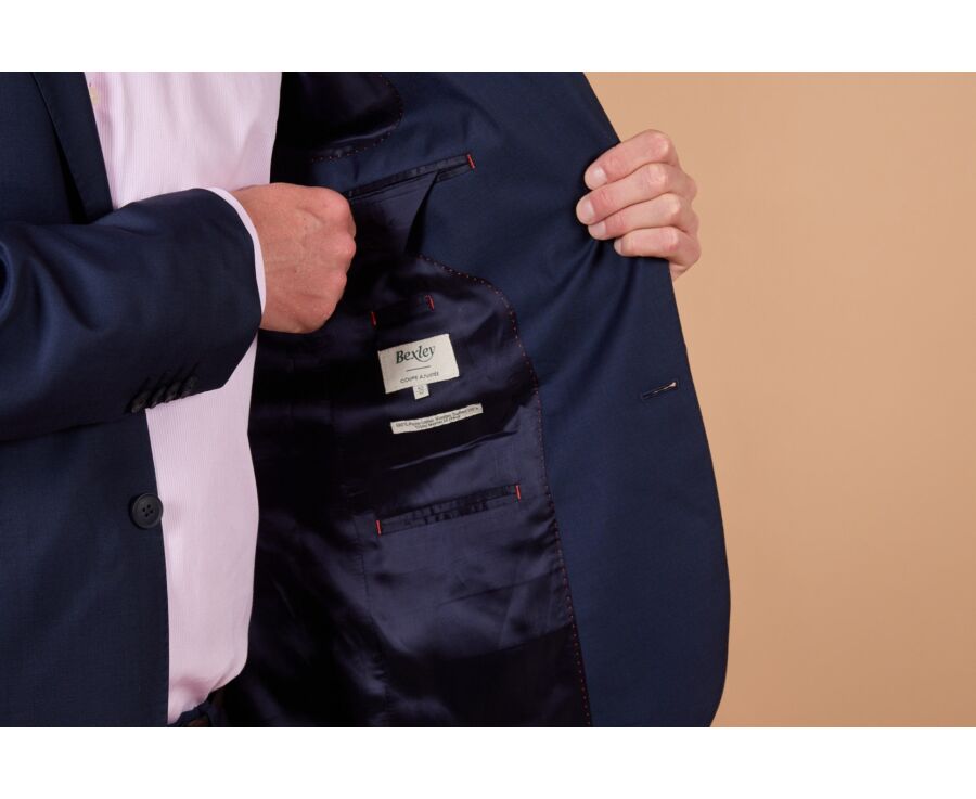 Men's Prussian Blue Suit Jacket - LAZARE