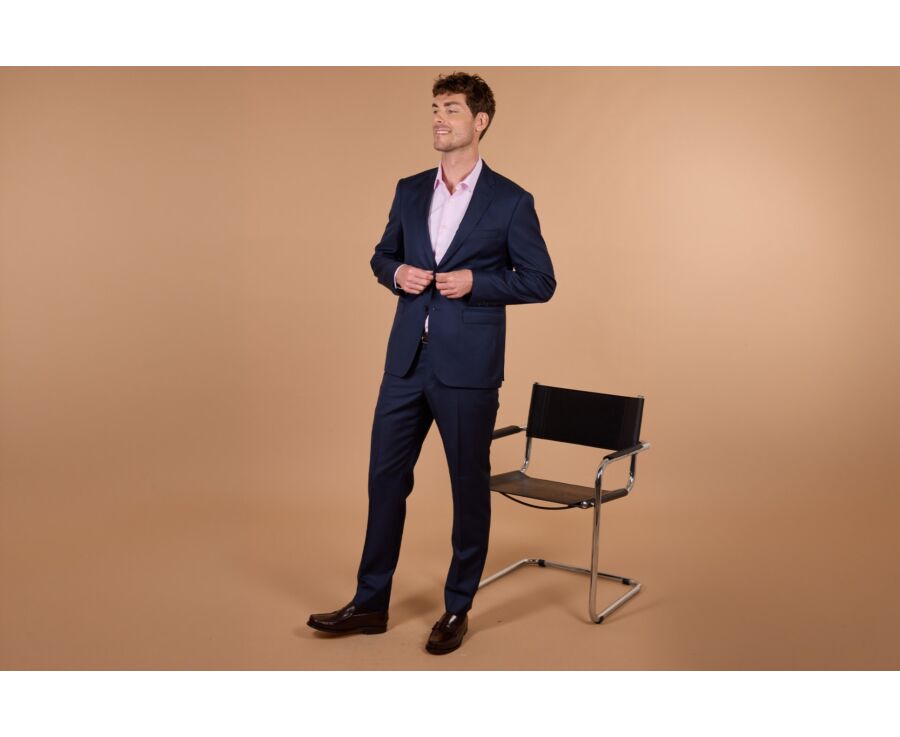 Men's Prussian Blue Suit Jacket - LAZARE