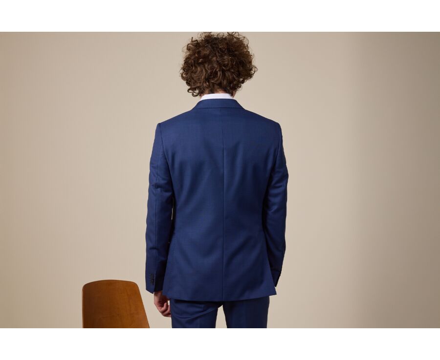 Men's Deep Blue Suit Jacket - LAZARE