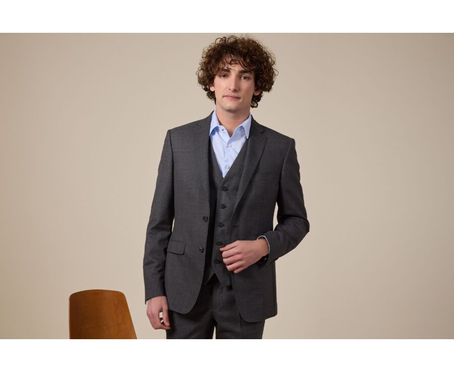 Men's Middle grey Suit Jacket - LAZARE