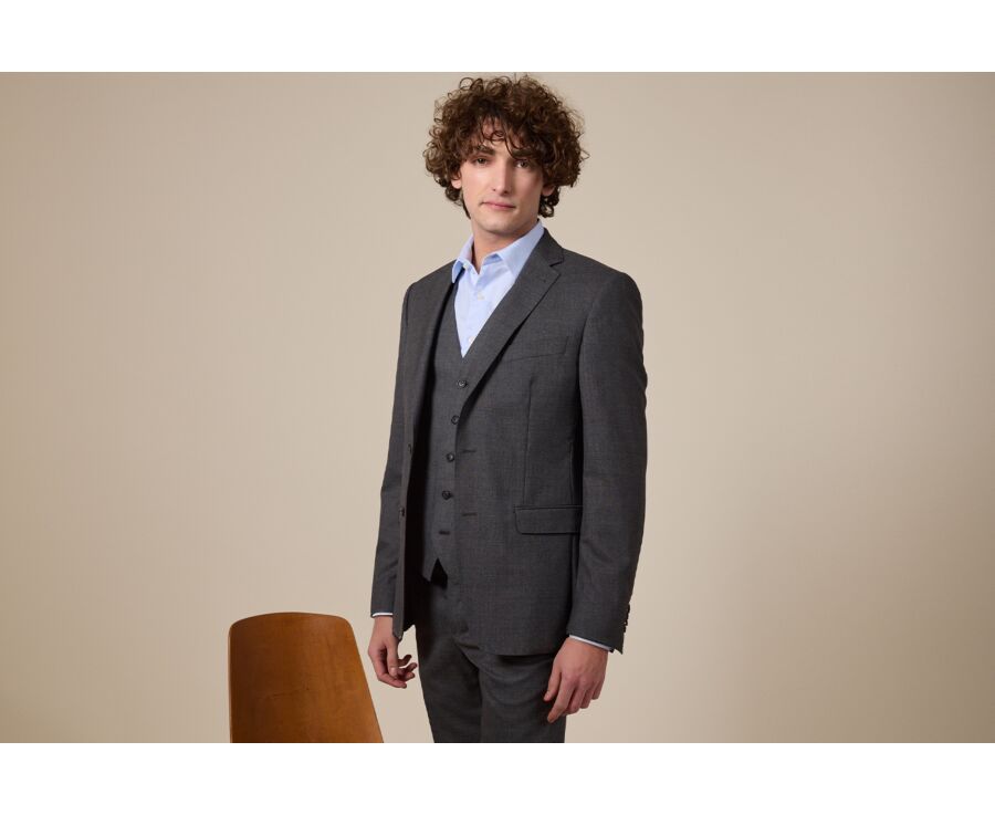 Men's Middle grey Suit Jacket - LAZARE