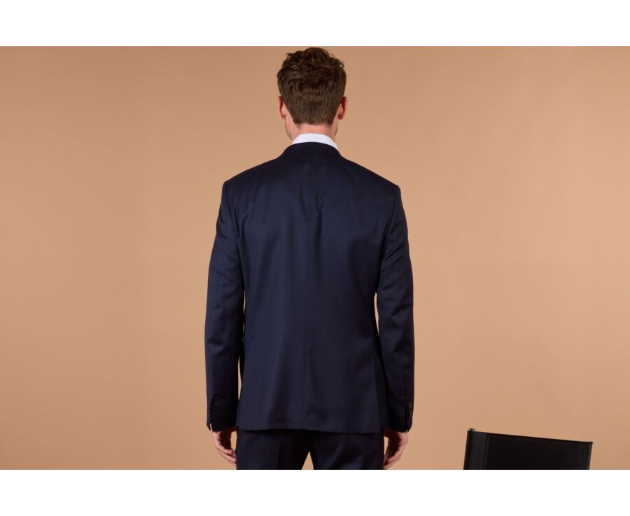 Men's Suit Jacket - Navy Blue - LAZARE