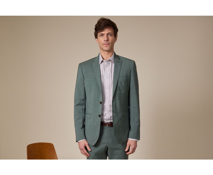 Men's Suit Jacket Linden Green - LAZARE