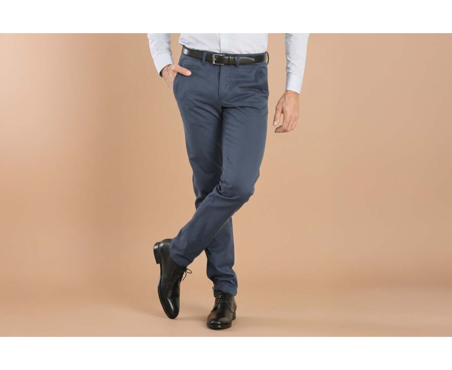 Blue Chino trousers for men - NIGEL II
