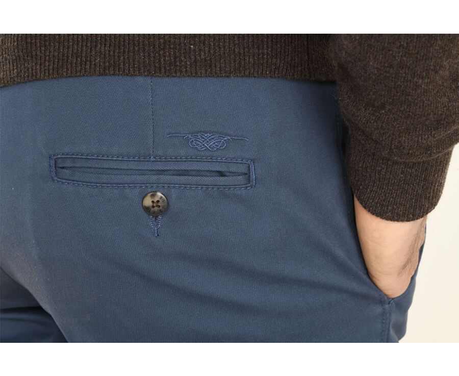 Blue Chino trousers for men - NIGEL II