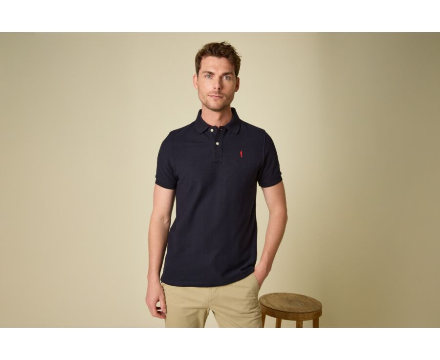 Navy Men's polo shirt - ANDY II