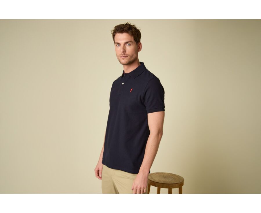 Navy Men's polo shirt - ANDY II