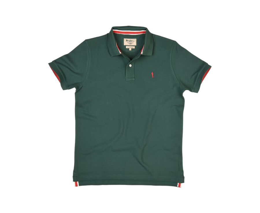 Dark Green Men's polo shirt - ANDY II