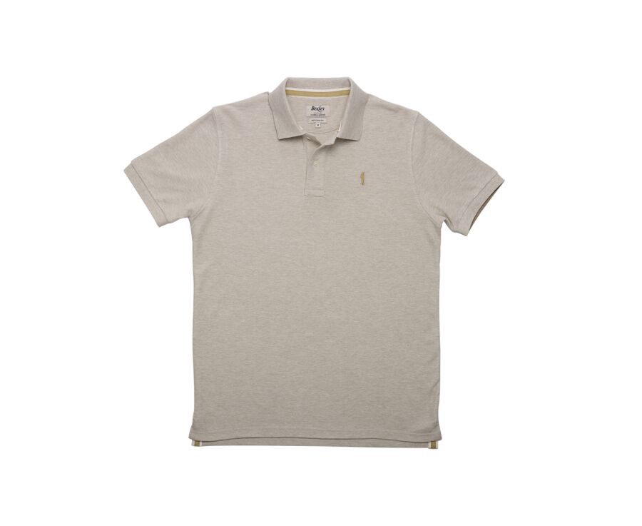 Men’s Polo Shirt Heather Beige - ANDY II