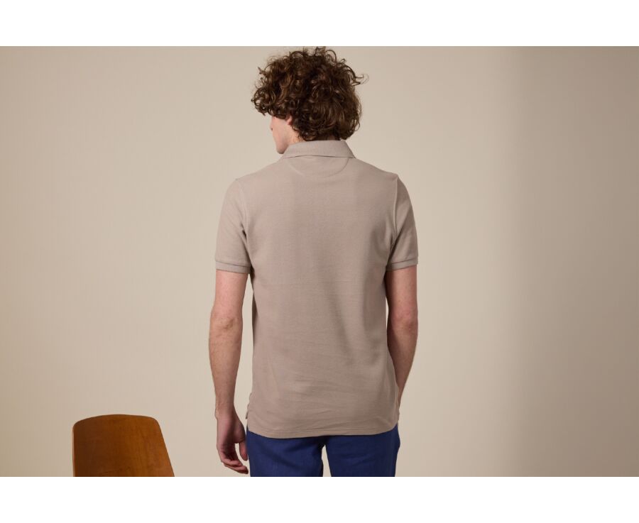 Men’s Polo Shirt Greige - ANDY II