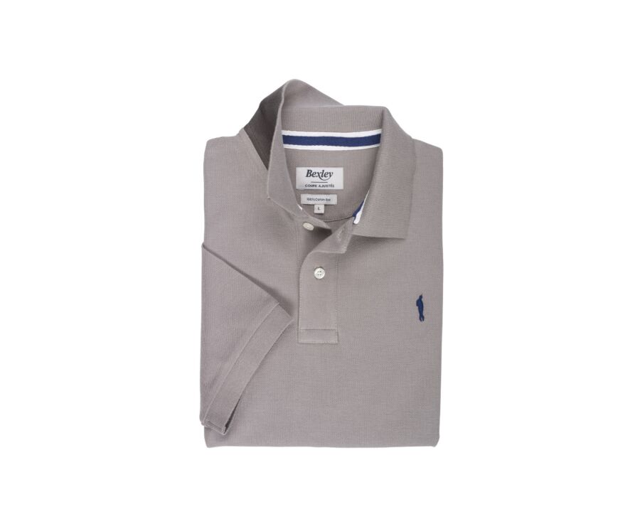 Taupe Clair Men's polo shirt - ANDY II