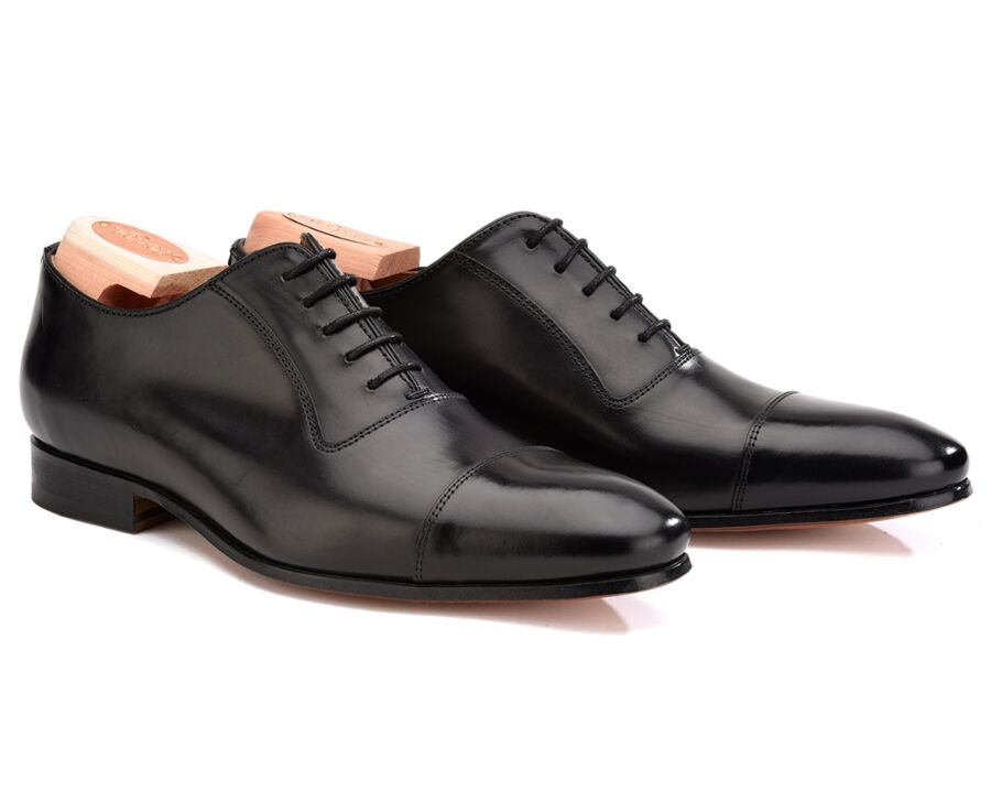 Black Men's Oxford shoes - Leather outsole - RINGWOOD