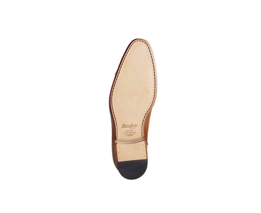 Patina Cognac Men's Oxford shoes - Leather outsole - RINGWOOD