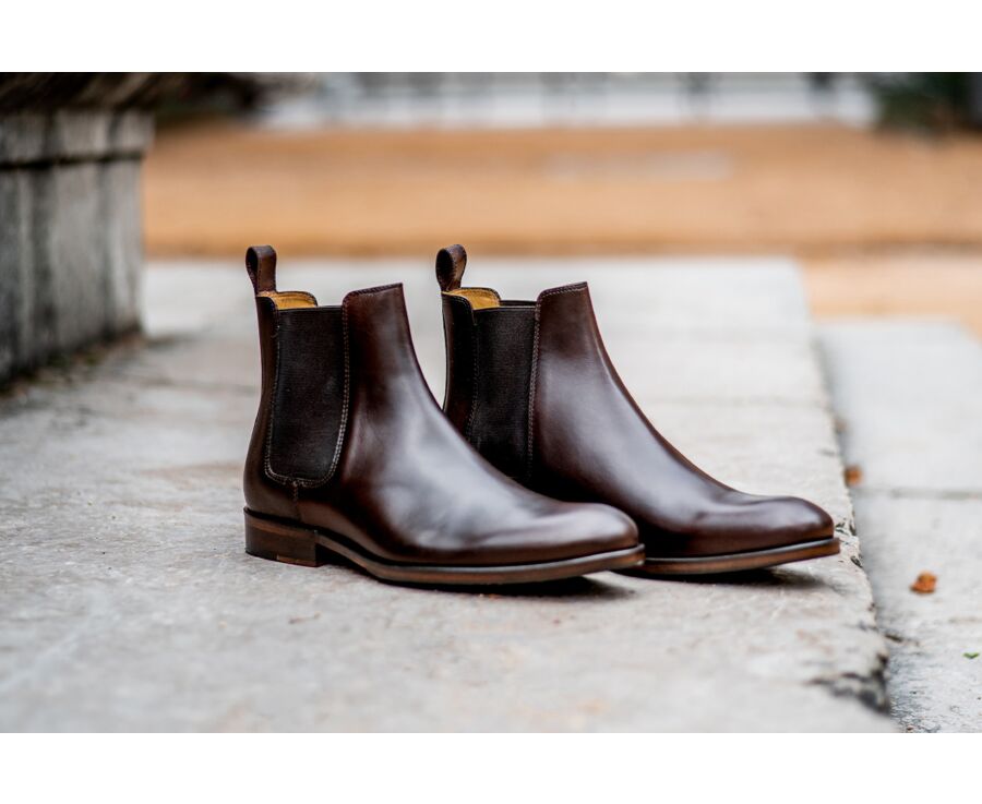 Chocolate Chelsea Boots - DAWSON II PATIN