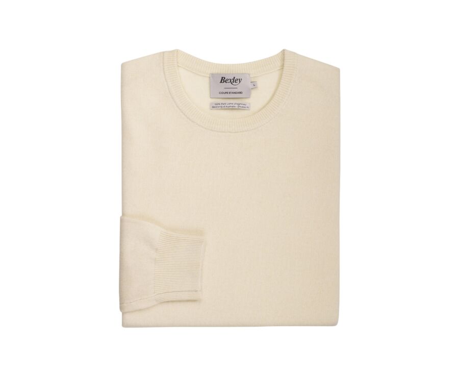 Men's wool Jumper – Ecru - CONAN