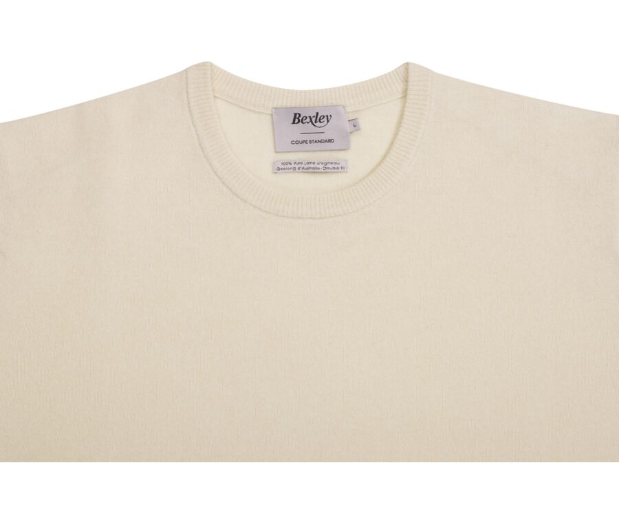 Men's wool Jumper – Ecru - CONAN