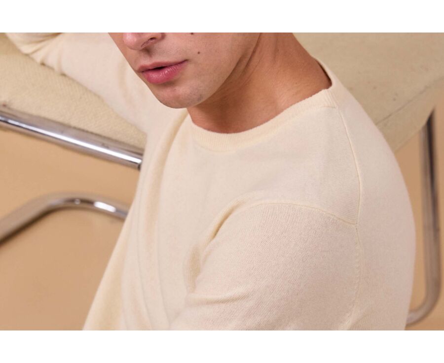 Men's wool Jumper – Ecru - CONAN