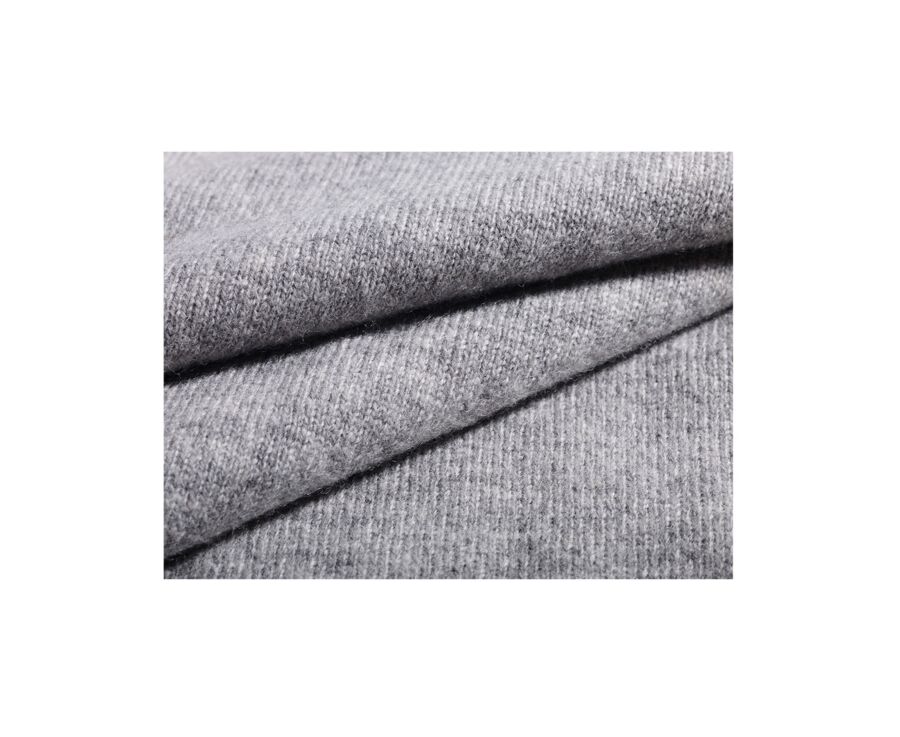 Grey Melange wool roll-neck jumper - EMERIC