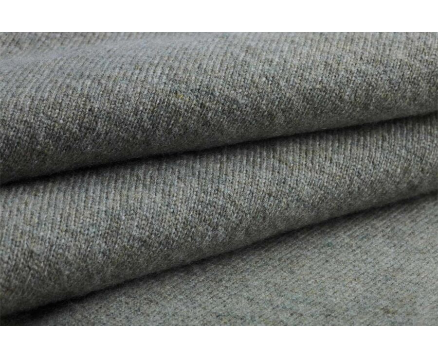Men's light khaki mélange roll neck lambswool jumper - EMERIC