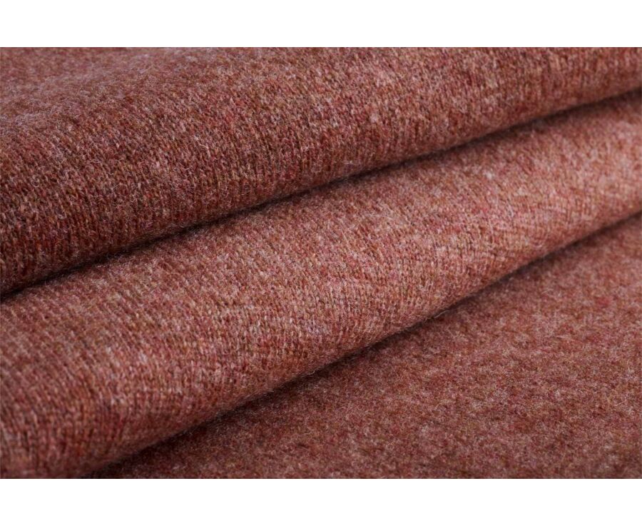 Men's rust mélange roll neck lambswool jumper - EMERIC