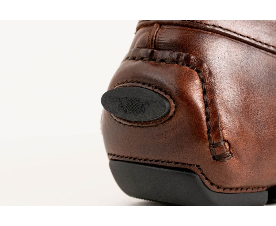 Chocolate Men's Driving Moccasins - SEACREST II