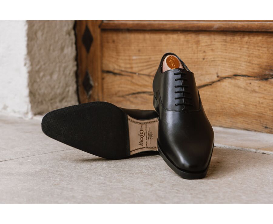 Black Oxford shoes - Rubber pad - TREMEZZO PATIN