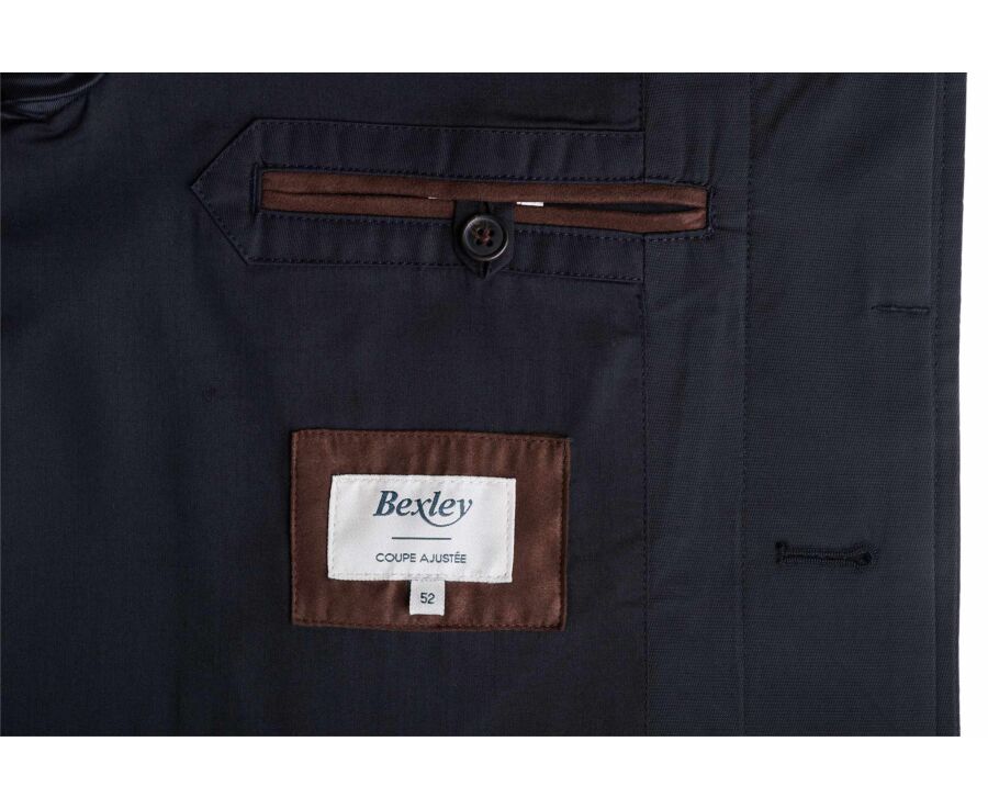 Men's black water repellent trench coat - AURÈLE II