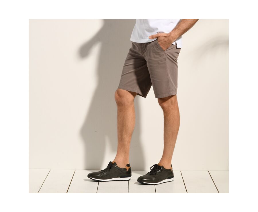 Taupe Chino Shorts - BARRICK