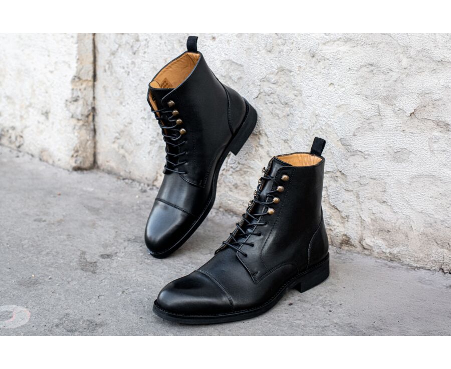 Black lace-up Boots Derby - ENFIELD II GOMME CITY