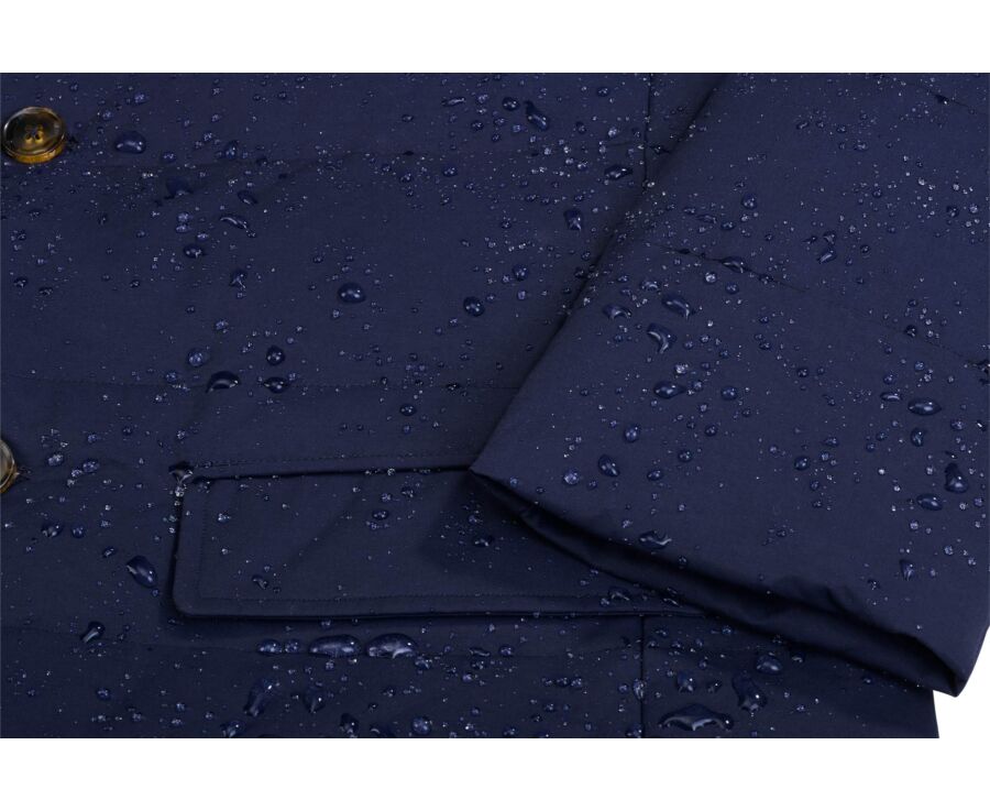 Men's navy lightweight goose down parka - NILSEN