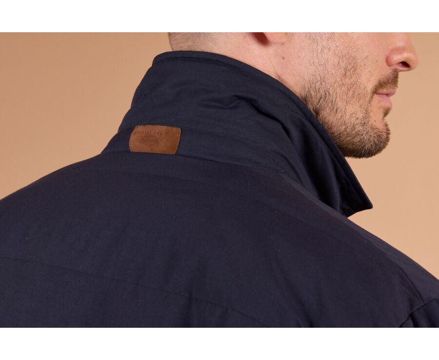 Men's navy lightweight goose down parka - NILSEN