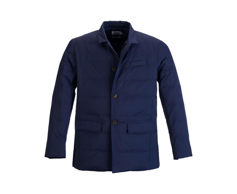 Men's navy lightweight goose down parka - NILSEN