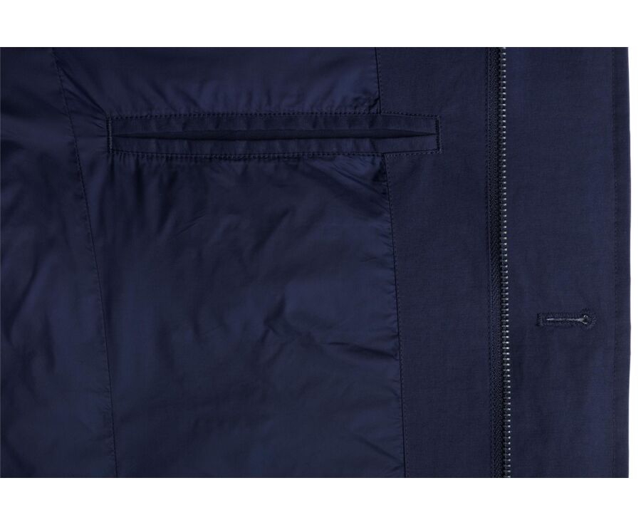 Men's navy lightweight goose down parka - NILSEN