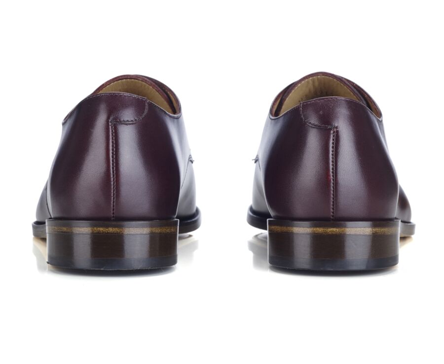 Burgundy Derby Shoes - Leather outsole - DOVER