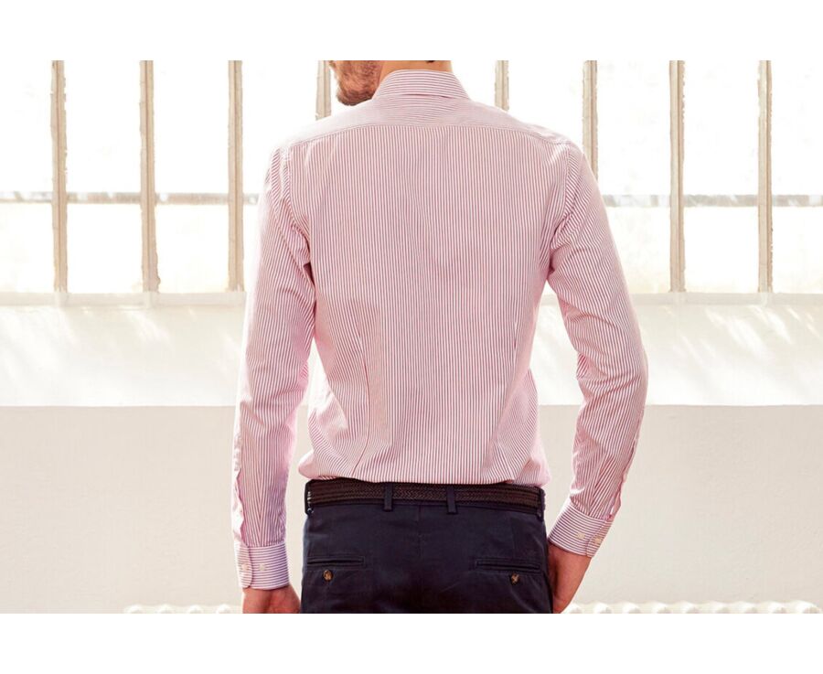 White shirt with red stripes - GEOFFROY