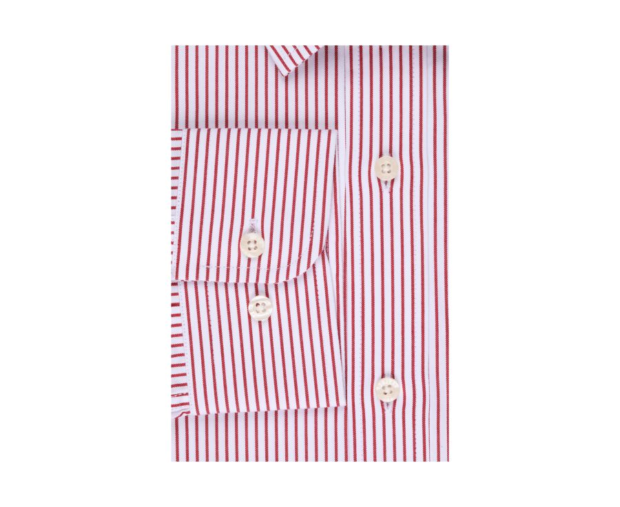 White shirt with red stripes - GEOFFROY