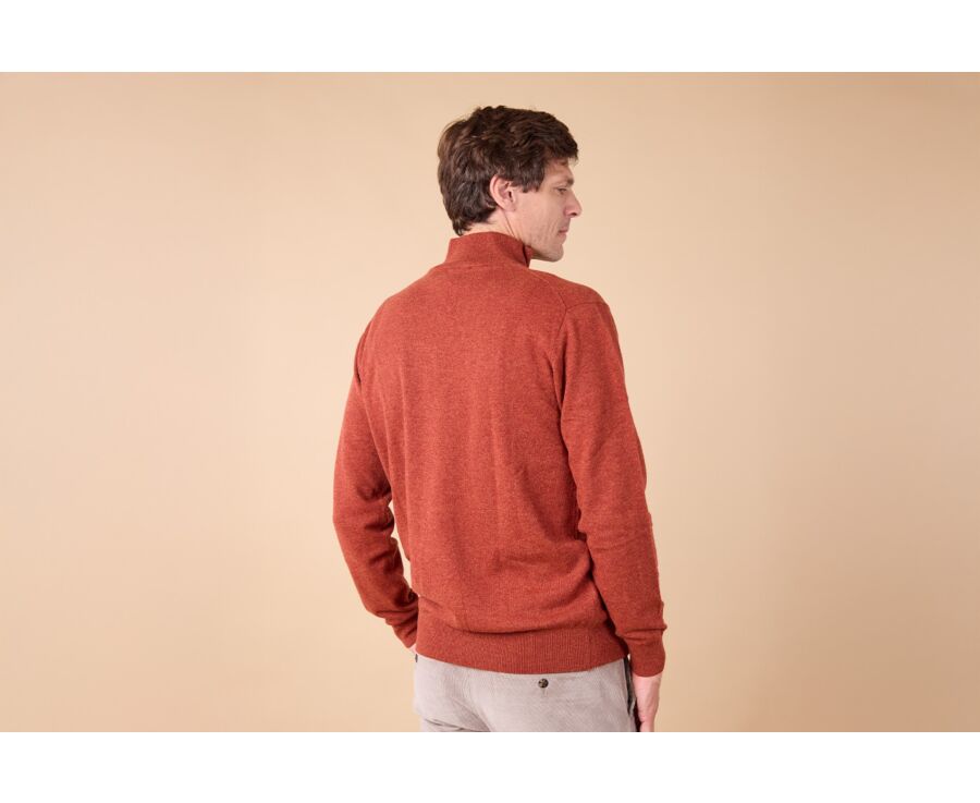 Spice Melange half-zip wool jumper - KEITHY