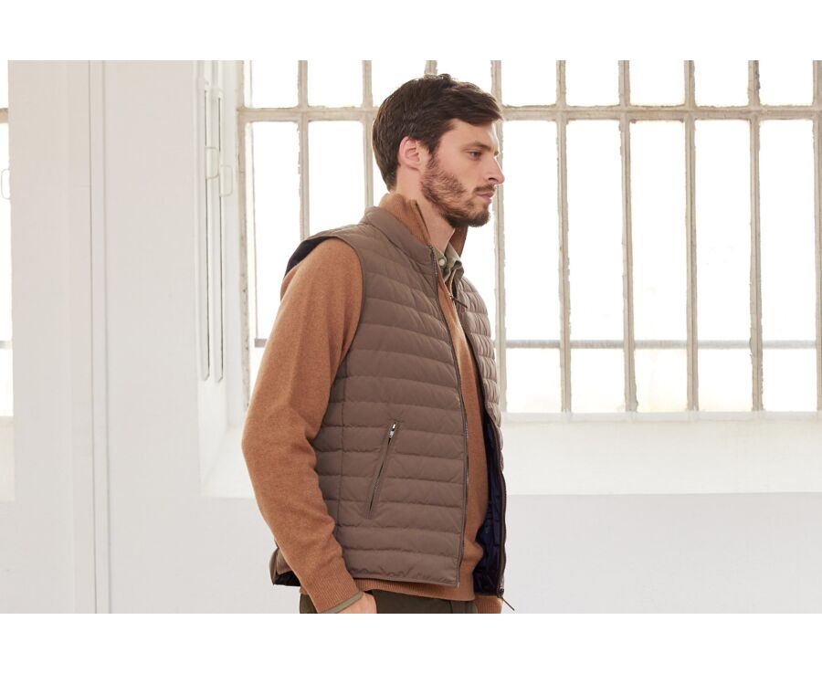Light Brown Down Gilet - NIELS II